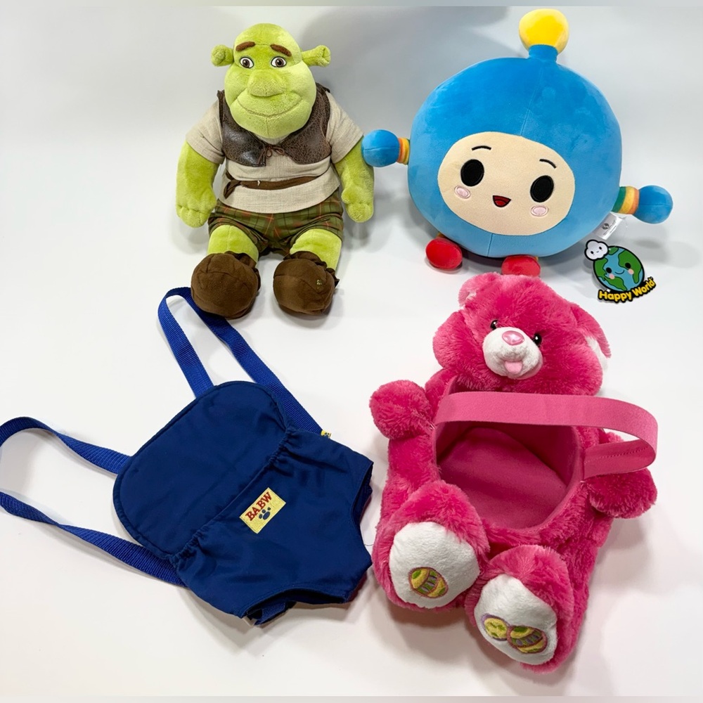 Shrek The Third Ogre Plush 2007 Build A Bear 17” with Outfit AND MORE!!!